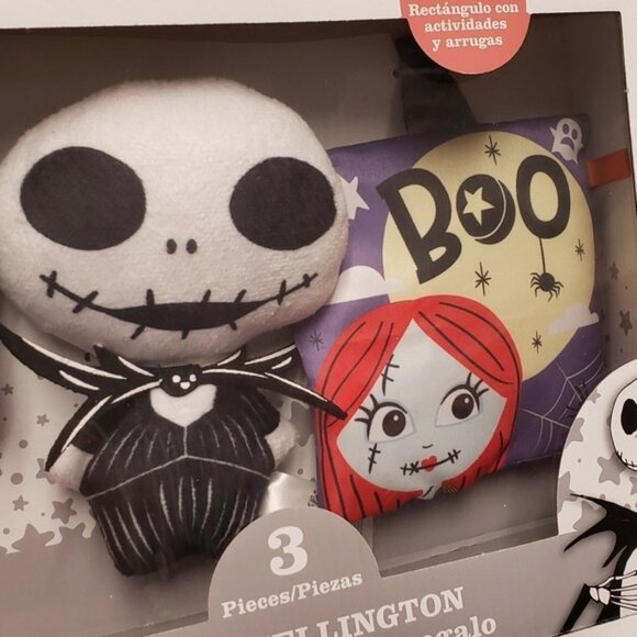 Disney Baby Nightmare Before Christmas Jack Skellington Gift Set Rattle Plush - Picture 3 of 7